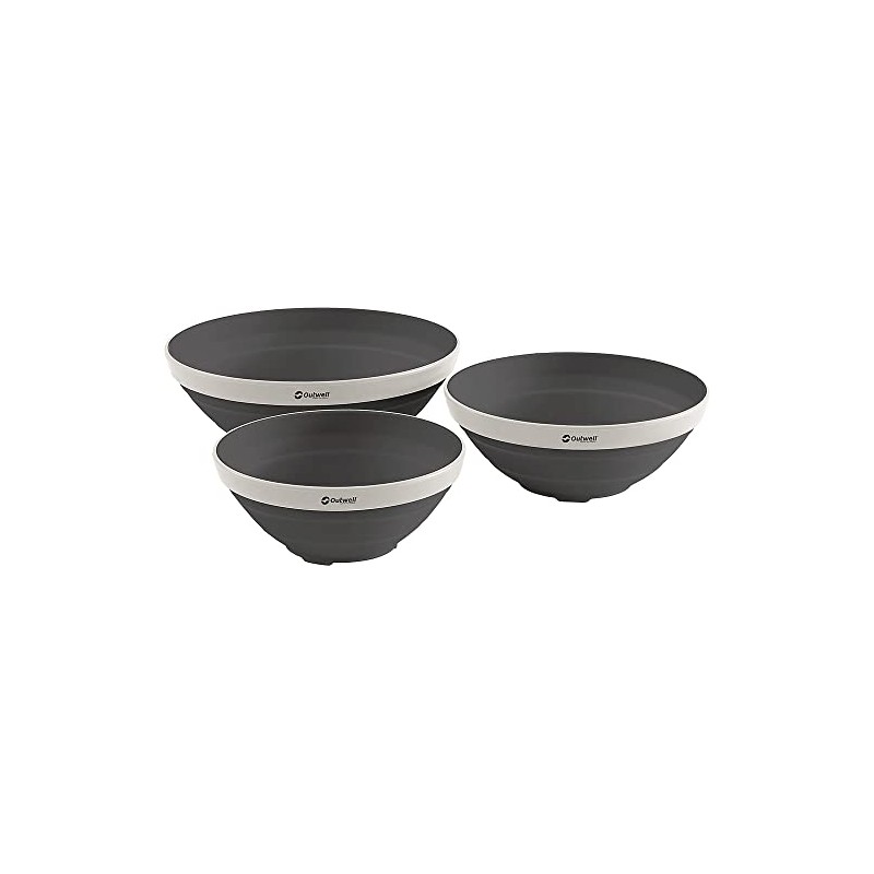 Outwell Collaps Bowl Set of 3 Foldable Bowls Navy Night