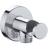 Duravit Universal Wall Outlet, Wall Outlet with Shower Holder, Round