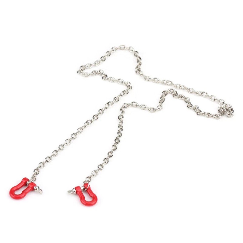 Unbranded 1:10 Scale Metal Alloy Chain & Tow Shackles For