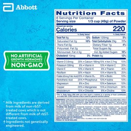 PediaSure Grow & Gain with Immune Support Shake Mix Powder, 23 Vitamins & Minerals, 6g Protein, Non-GMO, Gluten-Free, Chocolate, 14.1 oz Can, Pack of 3-24 servings