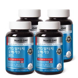 Nutri D Day rTG Altige Omega 3 Gold 4 bottles (12 months supply) / 뉴트리디데이 rTG 알티지 오메가3 골드 4병 (12개월분)