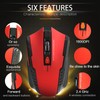 Archuu Mechanical Gaming 2.4G Mouse, 1000/1200/1600 3-Speed DPI Ergonomic Mouse