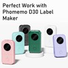 Phomemo D30 Label Tape, Black Text on Transportation Pattern Clear