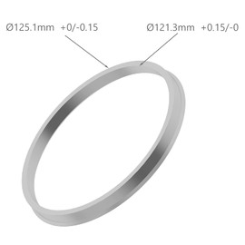 WHEEL CONNECT Hub Centric Rings, 125.1 (125.2) to 121.3 Set of 4, Aluminium Alloy Hubrings, 8 Bolts Pick up hub Rings O.D:125.1-I.D 121.3mm. A