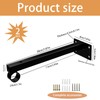 Shelf Bracket, Heavy Duty Angle, Black, Metal Wall Bracket, Heavy