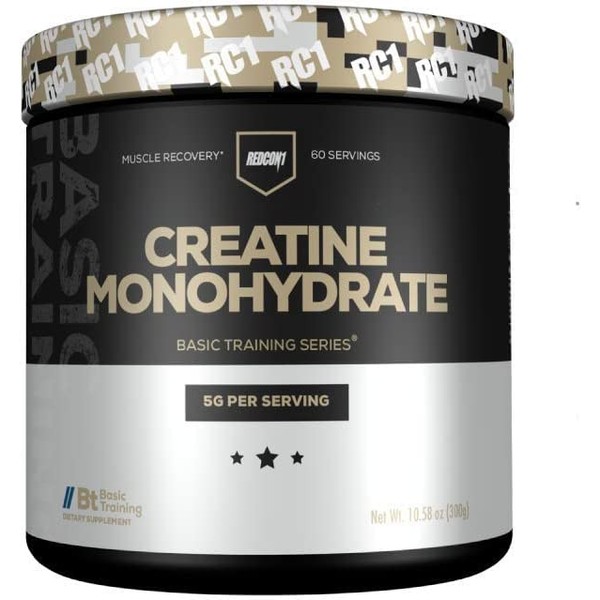 REDCON1 Creatine Monohydrate - Keto Friendly + Vegan Pre & Post Workout Supplement - Creatine Powder to Support Recovery & Athletic Performance (60 Servings)