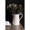 Creative Co-Op DA3081 White Ceramic Pitcher,84 Ounce