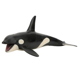 Killer Whale Figures Toy, Realistic Solid Plastic Ocean Sea Animals Model Prehistoric Wildlife Creatures for Children Girls Party Favours