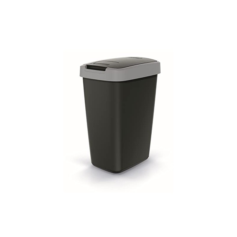 Keden Compacta Q Rubbish Bin with Swing and Hinged Lid,