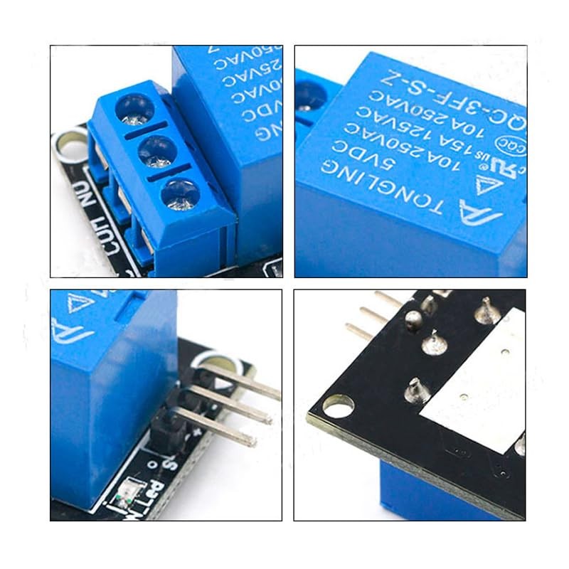 GERUI 7 pieces relay 5V KY-019 1-channel relay module board