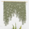 M MANUAL Macrame Valance Curtain for Kichen Windows 33.46x37.4Inch Farmhouse