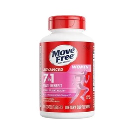 MoveFree 7-in-1 Glucosamine Chondroitin Customized Multi-Vitamins Plus Calcium Complex Vitamin for Women with Multi-Glucosamine 120 Pills