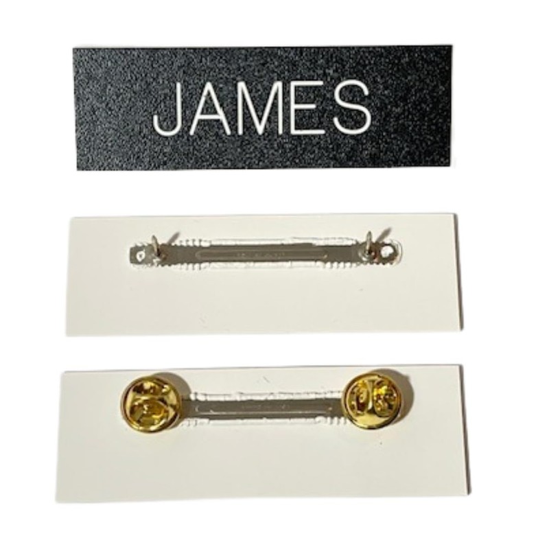 Jaymil Products Customizable Army Black Name Tag (Regular Pin Posts)
