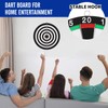 BBXWANG 12" Double-Sided Dart Board Set, Hanging Target Dart Board