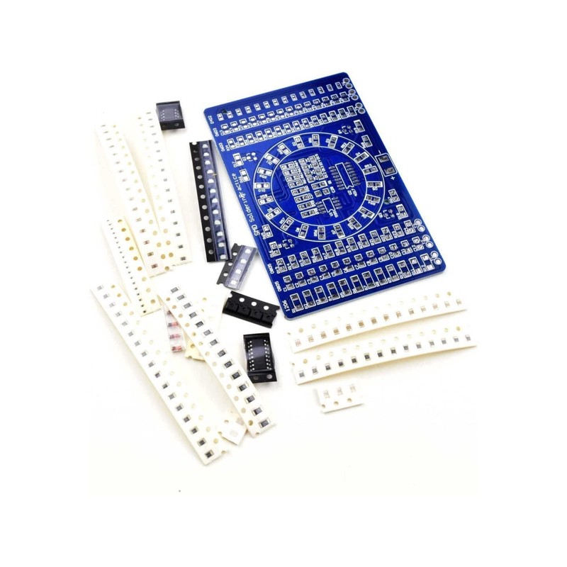 SMD Soldering Learning Kit, LED Light Effects with NE555