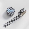 Zenarao Black White Decorative Washi Tape Compact Checkerboard Pattern Paper