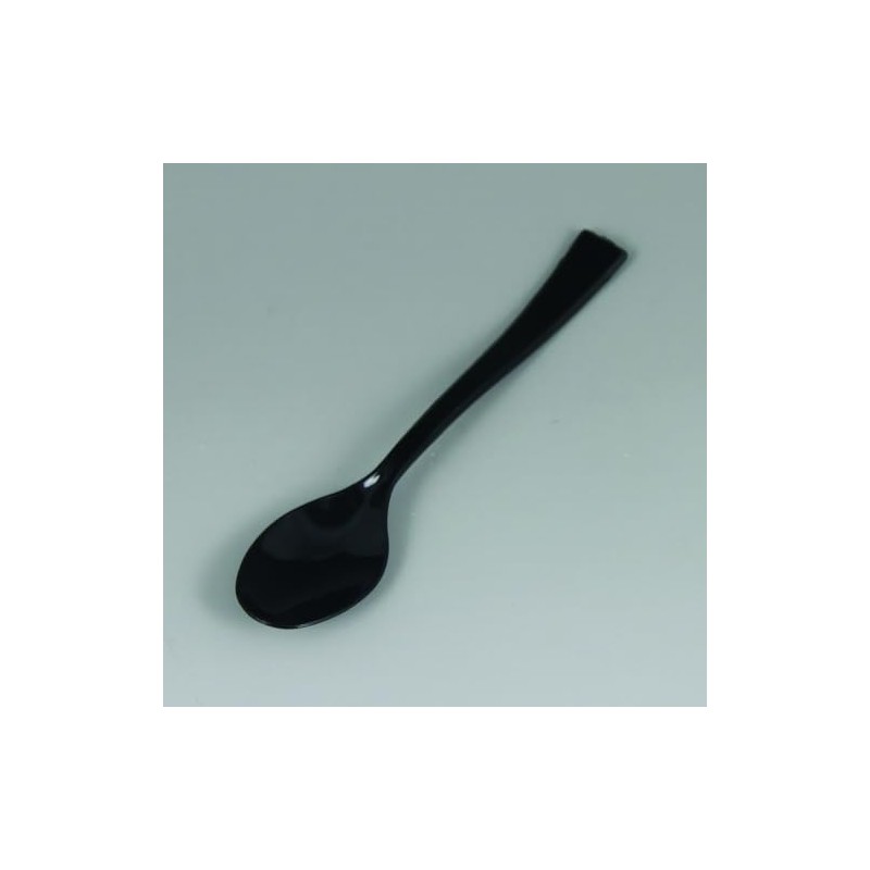 Maryland Black Tiny Tasters Mini Spoons - 3.75" (Pack of