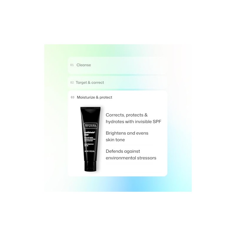 Intellishade Clear Anti-Aging Moisturizer SPF 50 by Revision for Unisex