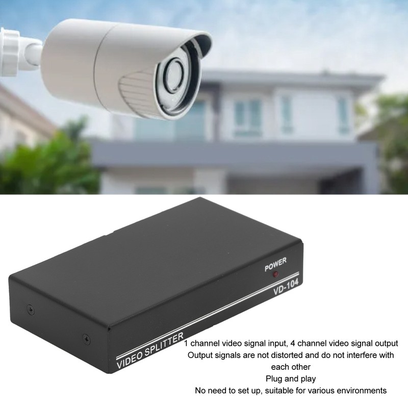 1 In 4 Out Video Splitter Professional Full HD 1080P