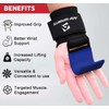 AQF Weight Lifting Hooks Straps, Non-Slip Rubber Coating Grips 8mm