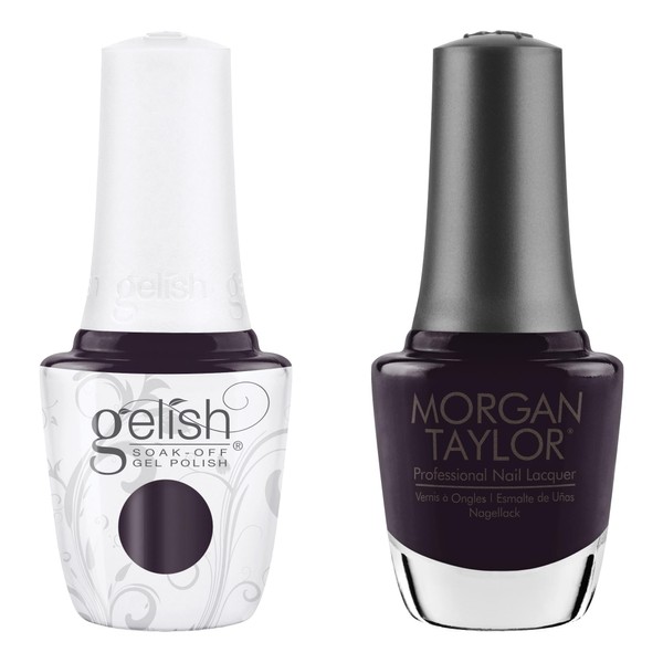 Gelish "A Hundred Present Yes" Duo, Purple Charcoal Creme -
