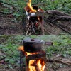 Lixada Lightweight Folding Pocket Wood Burning Stove Portable Stainless Steel