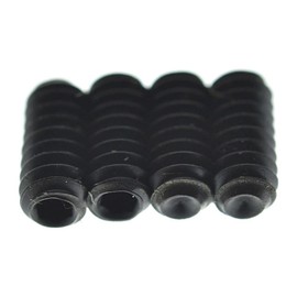 Dopro 100-Pack US #4-40 x 1/4" Black Guitar Bridge Saddle Height Adjustment Screws