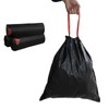 Begale 8 Gallon Drawstring Trash Bags, Black, 110 Counts