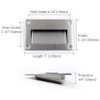 Gasea 2 Packs Flush Recessed Pulls Handles, 5" x 3-1/4"