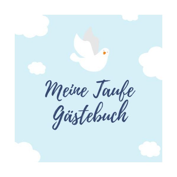 MEINE TAUFE GÄSTEBUCH: A5 Gästebuch mit Rahmen schöne Geschenkidee für