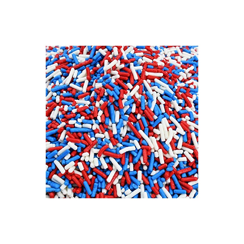 Candy Retailer All American Patriotic Cupcake Sprinkles (Red, White, &