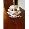 B&P Lamp® 5 Inch Diameter Round Clear Acrylic Lamp Base