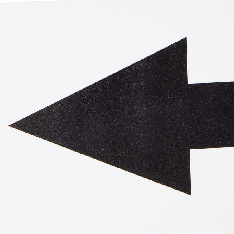 Arrow Right Door Sign 300mm x 100mm - Rigid Plastic