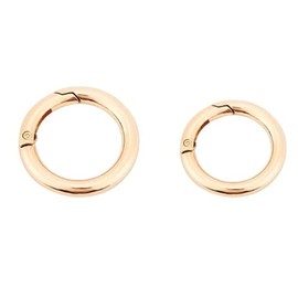 1 1/4 Inches Inner O Ring Spring Opening Snap Trigger Clip Buckle Charm Purse Making 2PCS Gold