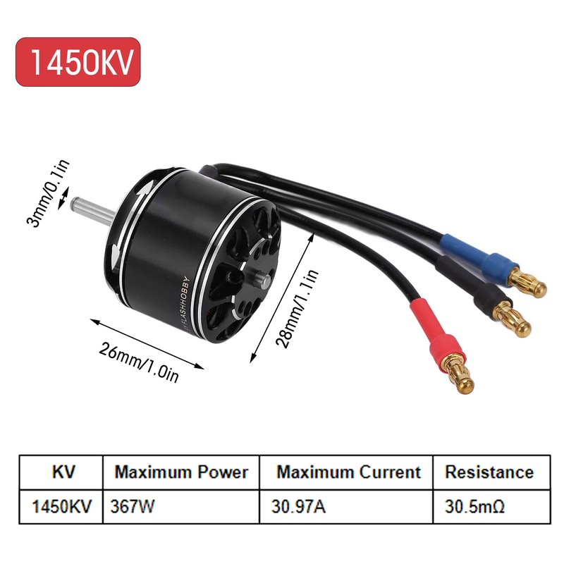 D2826EVO 2826 RC 3mm Brushless Motor for UAV Aircraft Multicopter