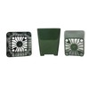 50-Pack, Water Dance Square Plastic Pots for Plants, 3.25 Inch.