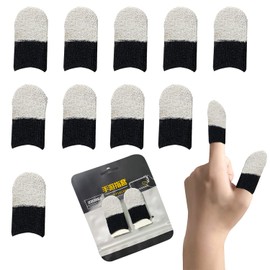 Finger Sack Game, Superconducting Nano Fiber for All Fingers, 10 Pieces, Yubisaku, Ultra Thin, Finger Cover for Smartphone Games, Hand Sweat Protection, Improved Operability, Anti-Slip, Super