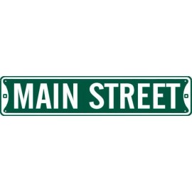 3 PACK MAIN STREET STREET SIGN GARAGE WALL FUN METAL 5X24 #15 BULK OF 3 PIECES