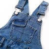 KIDSCOOL SPACE Girls Denim Overall Shorts,Little Big Boys Jean Overalls,Blue,13-14