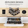 Glass Spice Jars with Labels and Steel Lids (24 x