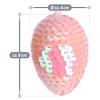 com-four® 12 x Easter eggs with sparkling sequins, sequin eggs