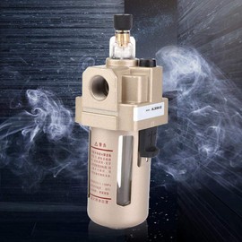 Air Filter Regulator, Mini Stable Compressed Air Filter Regulator 3/8" AL3000-03 Air Compressor Drain Filter Water Trap Separator with Metal Shell