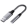 FamGift USB Rotating 3.5mm Audio Converter Adapter DAC High Performance