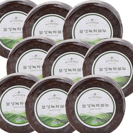 mcnock Macnok return gift cleansing moist Boseong green tea soap Houttuynia cordata natural soap 9 rich bubbles / 맥녹 답례품 클렌징 촉촉한 보성녹차비누 어성초 천연비누 풍성한거품 9개