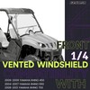 HECASA Front Clear Vented 1/4" Windshield Compatible with 2004-2013 Yamaha