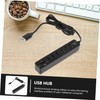 FELTECHELECTR 1pc USB Hub Office Laptop Expansion Transfer Adapter Projector