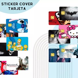 Universo en Linea Sticker Cover Tarjeta Skin Divertida Calcomania Vinil