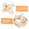 DOITOOL 2 Pcs Wooden Tripod Stand for Crystal Sphere Display