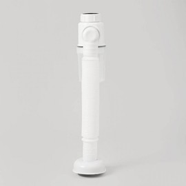 Automatic opening and closing bellows P type white drain trap Toiletries