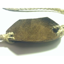 Leather Pouch and Jute Shepherd Sling Handmade By David the Shepherd